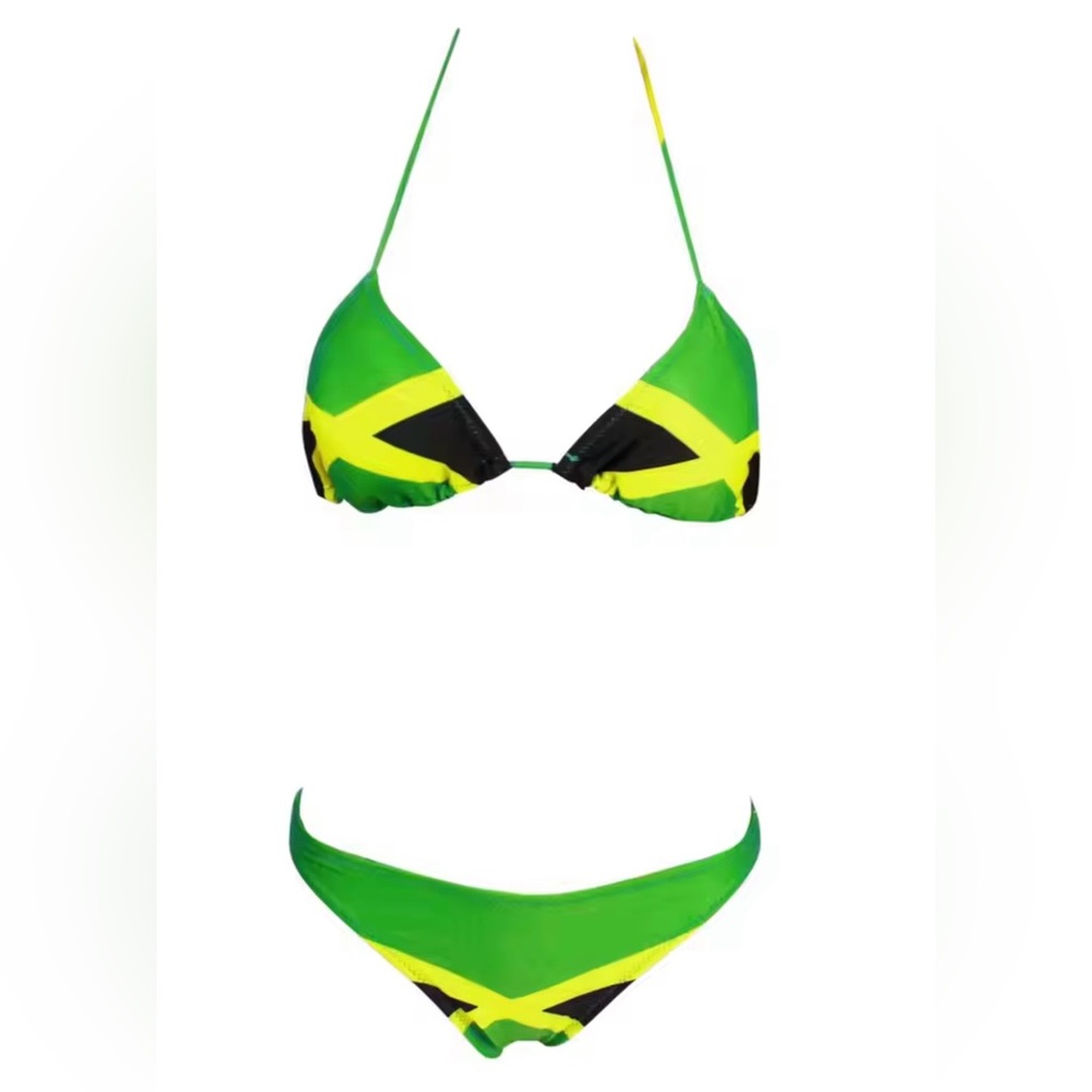 Jamaica Flag Bikini Swimsuit size s